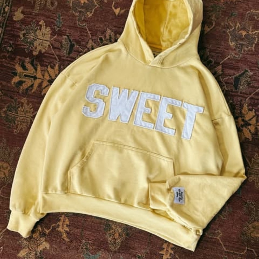 SWEET hat co butter yellow hoodie